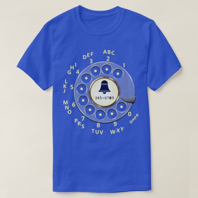 Retro Rotary Dial T-Shirt (Design Front)