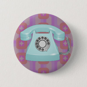 Retro Rotary Phone Button