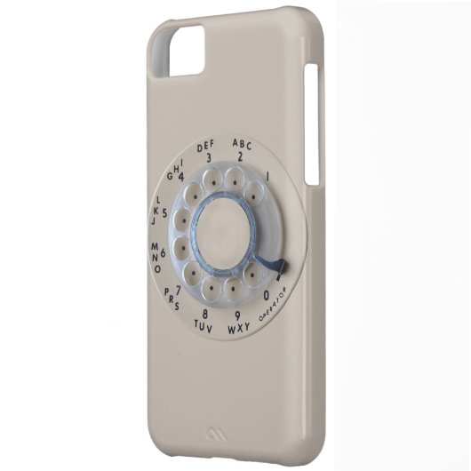 Retro Rotary Phone Dial Case-Mate iPhone Case (Back Left)
