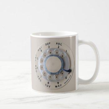 Retro Rotary Phone Dial Coffee Mug by pixelholic at Zazzle