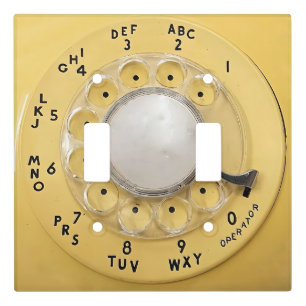 Retro Rotary Phone Dial Light Switch Cover