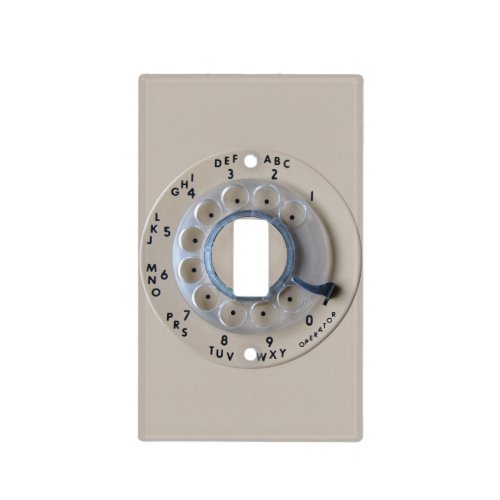 Retro Rotary Phone Dial Light Switch Cover