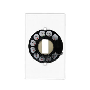 Retro Rotary Phone Dial Light Switch Cover