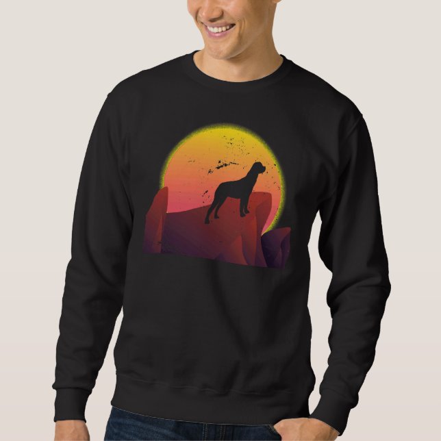 Retro Rottweiler 23 Sweatshirt (Front)