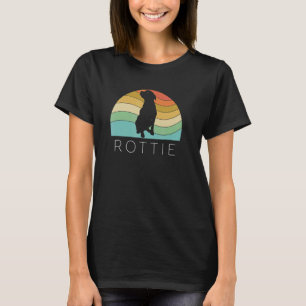 Retro Rottweiler Dog Rottie Puppy Mom Dad Vintage T-Shirt