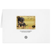 Retro Rottweiler Party Cards (Back Horizontal)