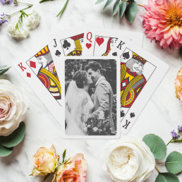 Retro Rounded Corners Photo Playing Cards