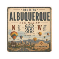 Retro Route 66 Albuquerque New Mexico Air Balloon