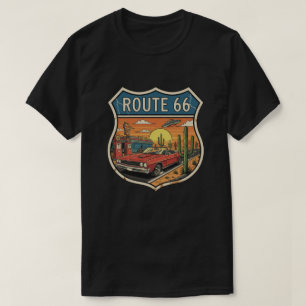 Retro Route 66 Highway T-Shirt