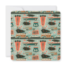 Retro Route 66 Holiday Stationery