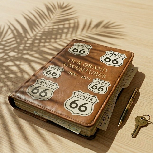 Retro Route 66 Shield Custom  Sticker (Creator Uploaded)