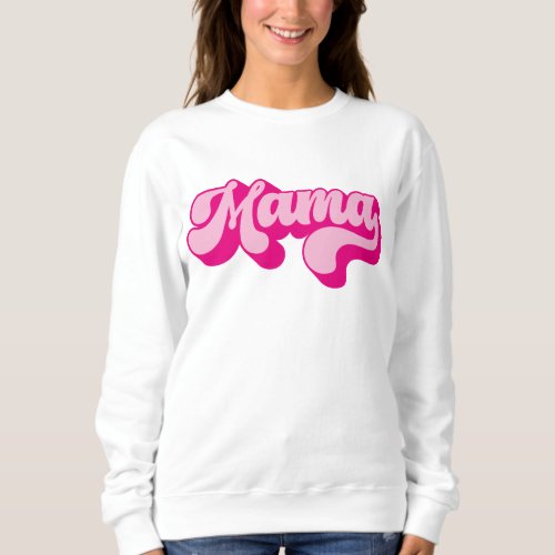 Retro Royal Purple Mama Sweatshirt