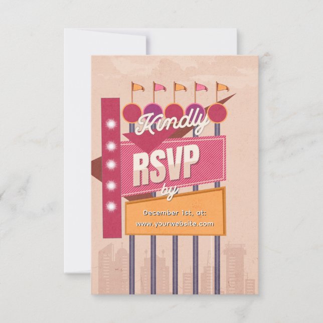 Retro RSVP Billboard Card (Front)