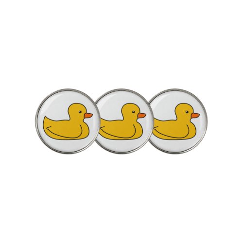 Retro rubber ducky golf ball marker