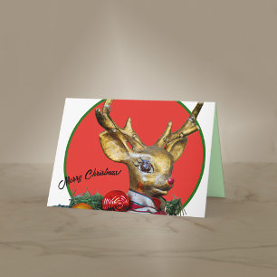 Retro Rudolph Card