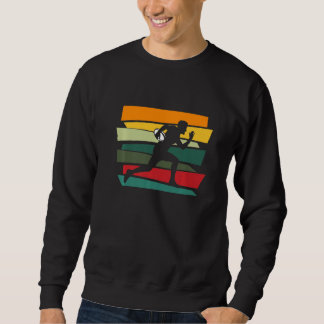 Retro Rugby Player Rugby Coach Sweatshirt