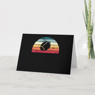 Retro Rugby Sunset Vintage sports Sunrise Card