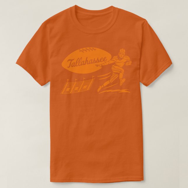 Retro Runner Tallahassee Orange T-Shirt (Design Front)