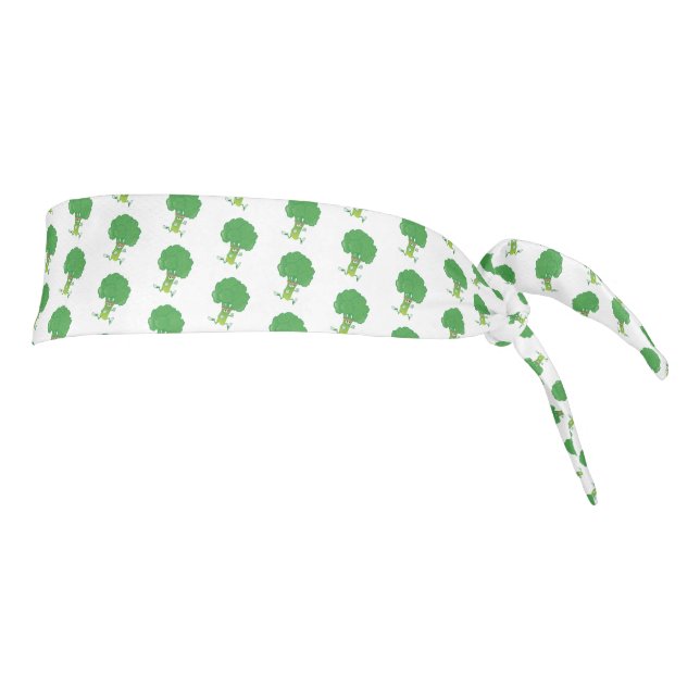 Retro Running Broccoli Tie Headband (Rotate 90)