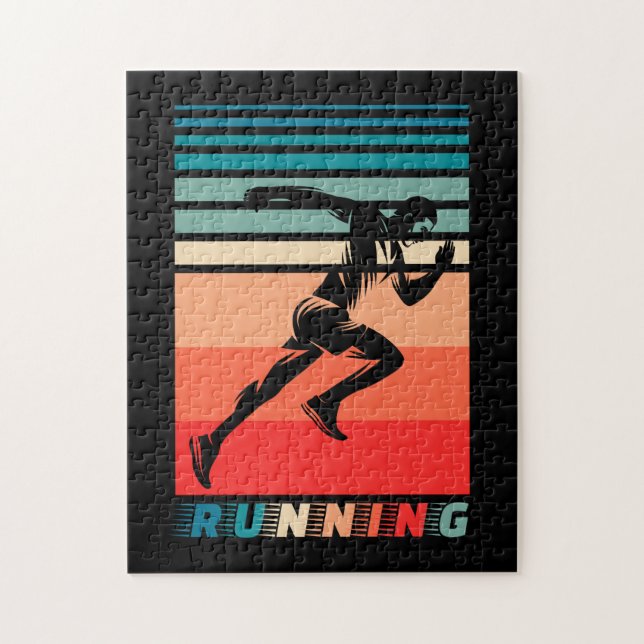 Retro – Running Jigsaw Puzzle (Vertical)