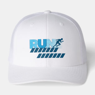 Retro Running Typography with Sprinter Silhouette