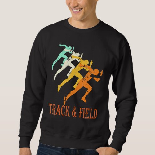 Retro Running Vintage Track and Field Sweatshirt