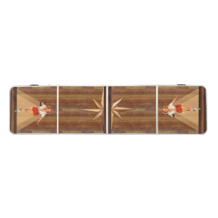 Retro Rustic Beer Pong Table -Bowler Reg. Size