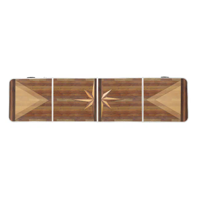 Retro Rustic Beer Pong Table Regulation Size Zazzle