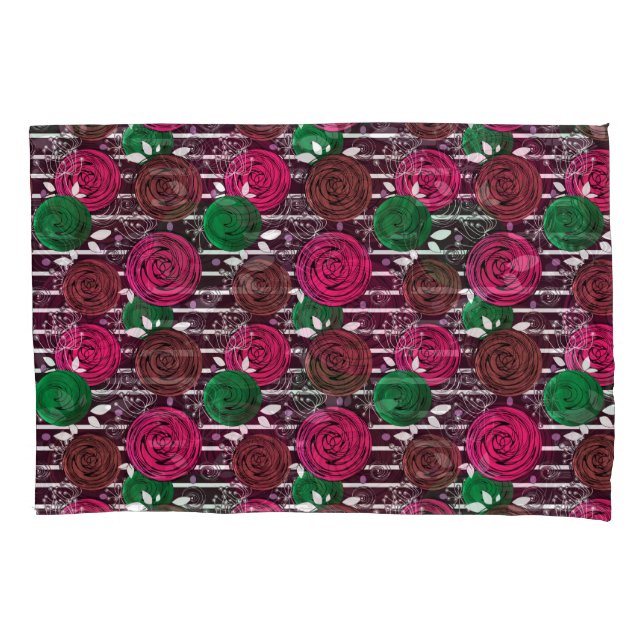 Retro, rustic, folk  pillow case (Front)