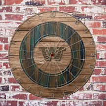 Retro Rustic Monogrammed Wood  
