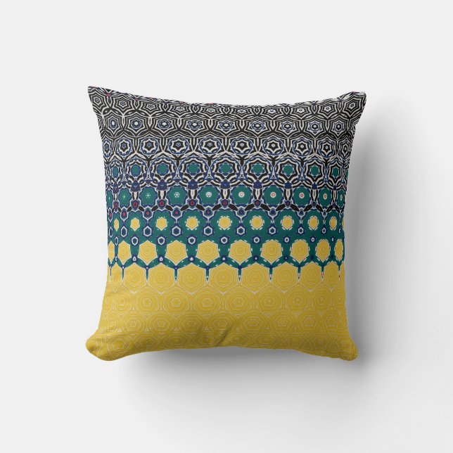 Retro Rustic  Throw Pillow (Front)