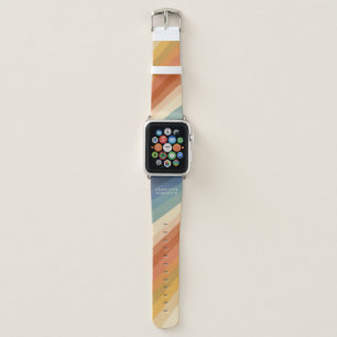 Retro Rustic Vintage Personalized Name Apple Watch Band