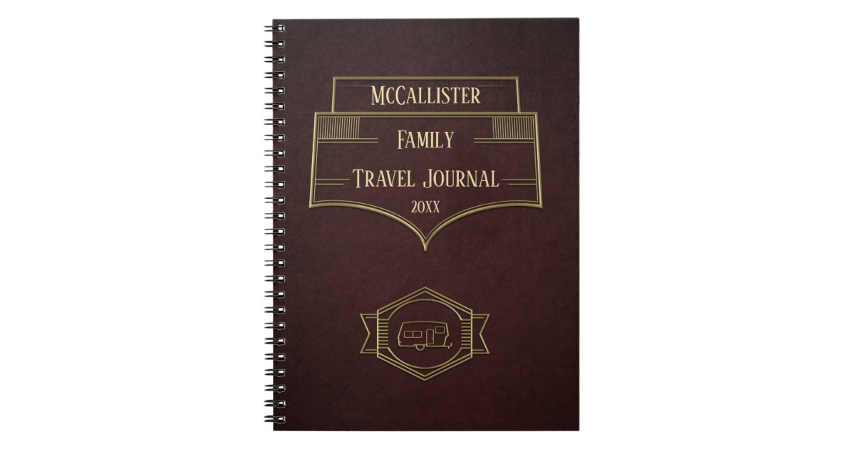 Retro RV Camper Travel Journal Zazzle