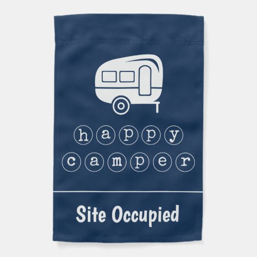 Retro RV Happy Camper Site Occupied Camping Sign