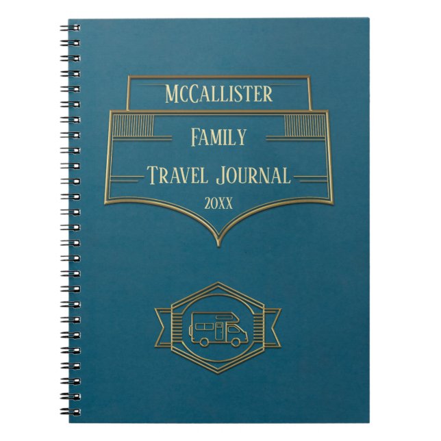 Retro RV Motorhome Travel Journal (Front)