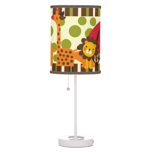 Retro Safari Animals Table Lamp (Right)
