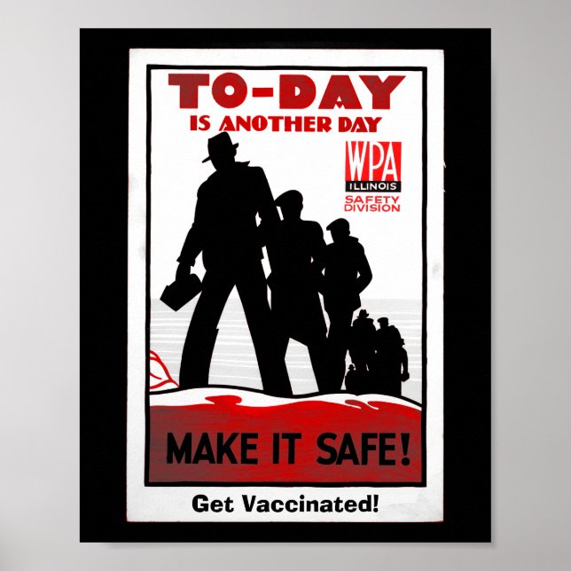 Retro Safety poster/Pro vaccine Poster (Front)