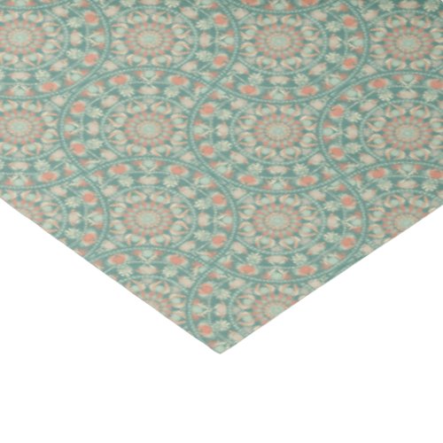 Retro Sage &amp; Sand Ornate Mandala Deco Ogee Fans Tissue Paper