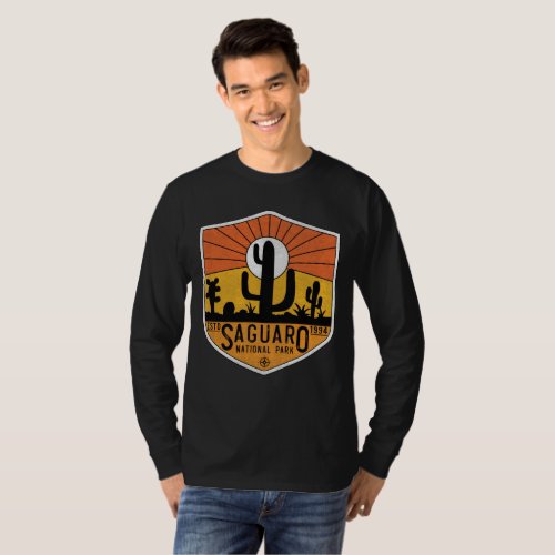 Retro Saguaro National Park Arizona Tucson Cactus T_Shirt