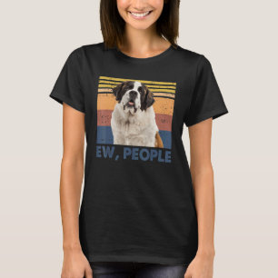 Retro Saint Bernard Ew People Saint Bernard Loves T-Shirt