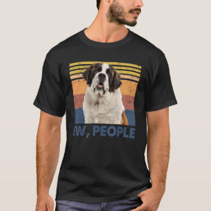 Retro Saint Bernard Ew People Saint Bernard Loves T-Shirt