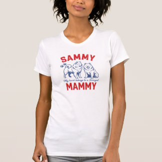 Retro Samoyed Sammy Mammy Vintage Dog Lover T-Shirt