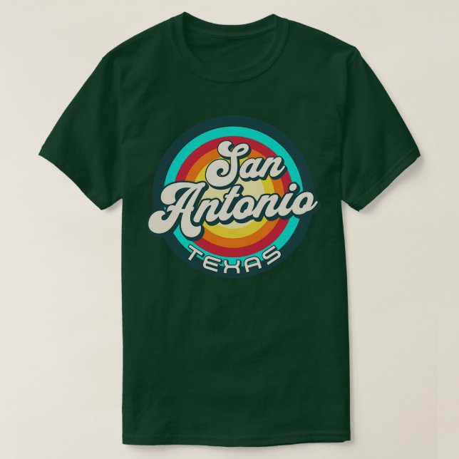Retro San Antonio Texas 6 T-Shirt (Design Front)