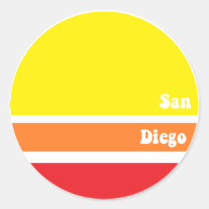 Retro San Diego Sticker