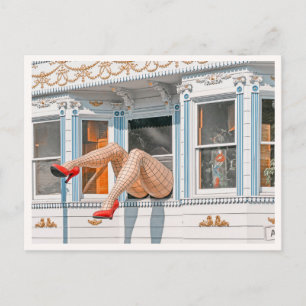 Retro San Francisco Haight Ashbury Store Legs Postcard