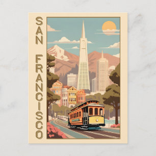Retro San Francisco Postcard