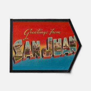 Retro San Juan Greeting Pennant