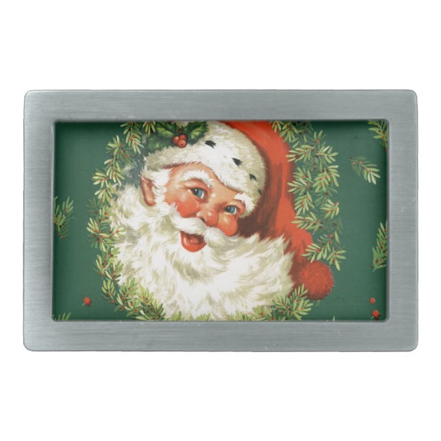 Retro Santa Belt Buckle (Front)
