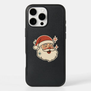 Retro Santa Claus Face – Vintage Christmas Holiday iPhone 16 Pro Max Case