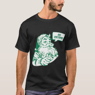 Retro Santa Claus Go Celtics Oversized T-Shirt
